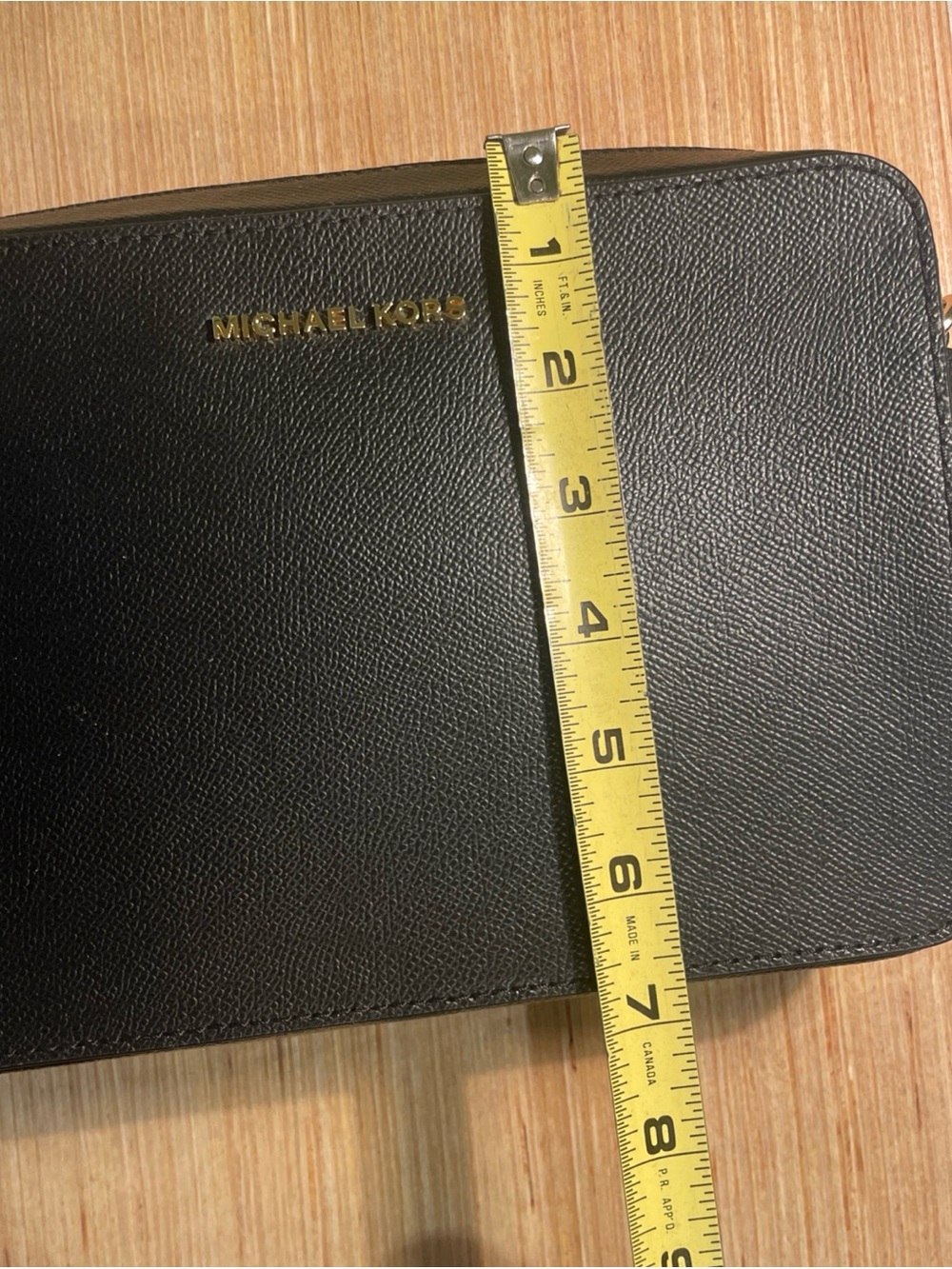Michael Kors Black Crossbody with Gold Chain Strap - Picture 11 of 13